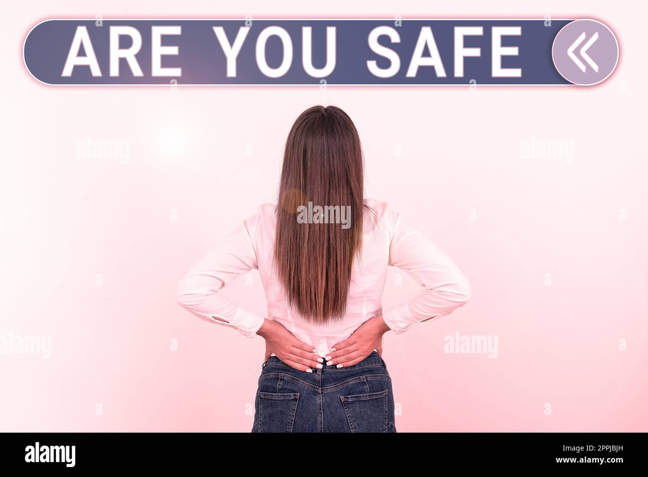 Hand writing sign Are You Safe. Business concept Free from danger Not