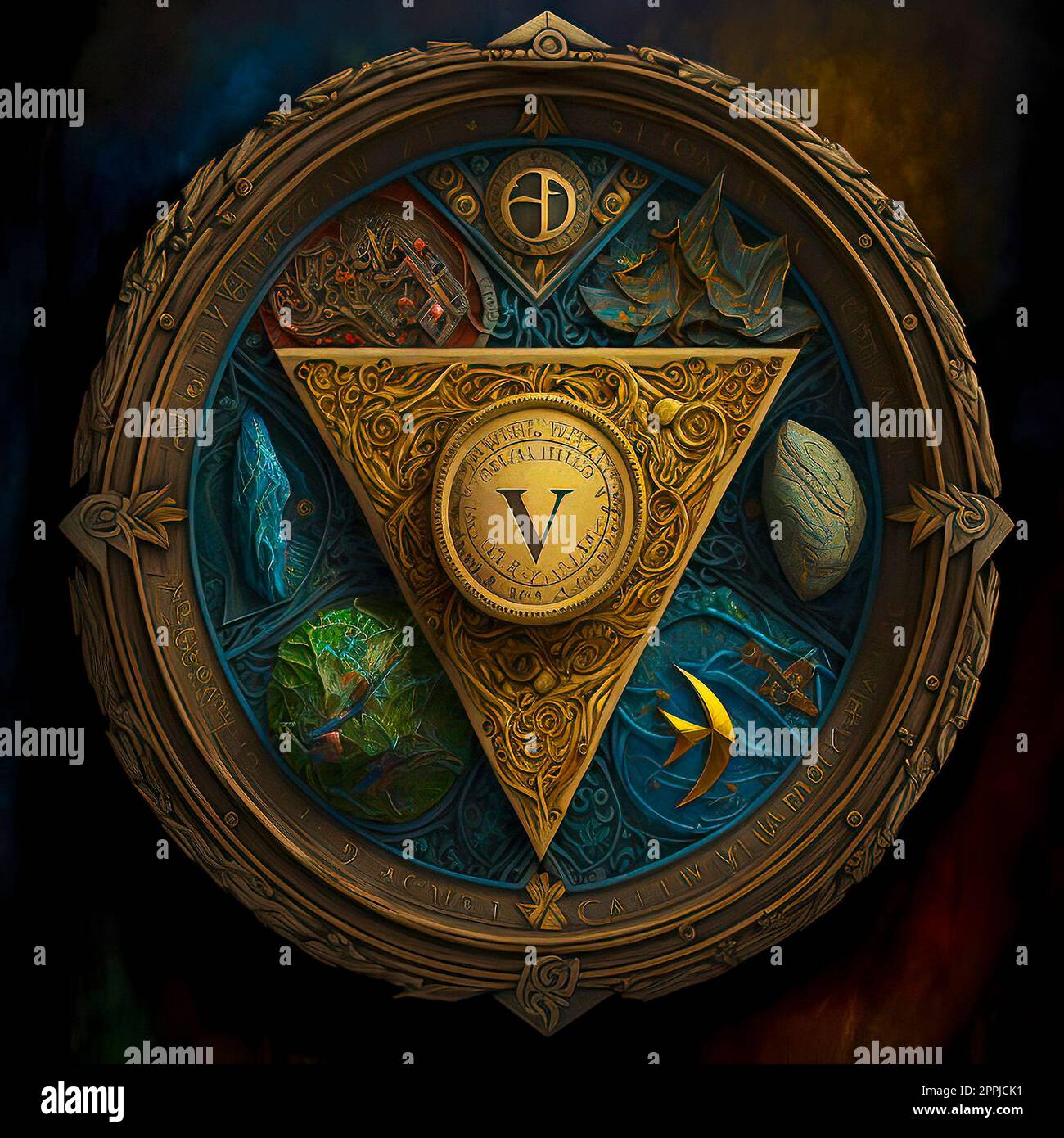 Concept Art Ancient Magical Talisman Stock Photo Alamy