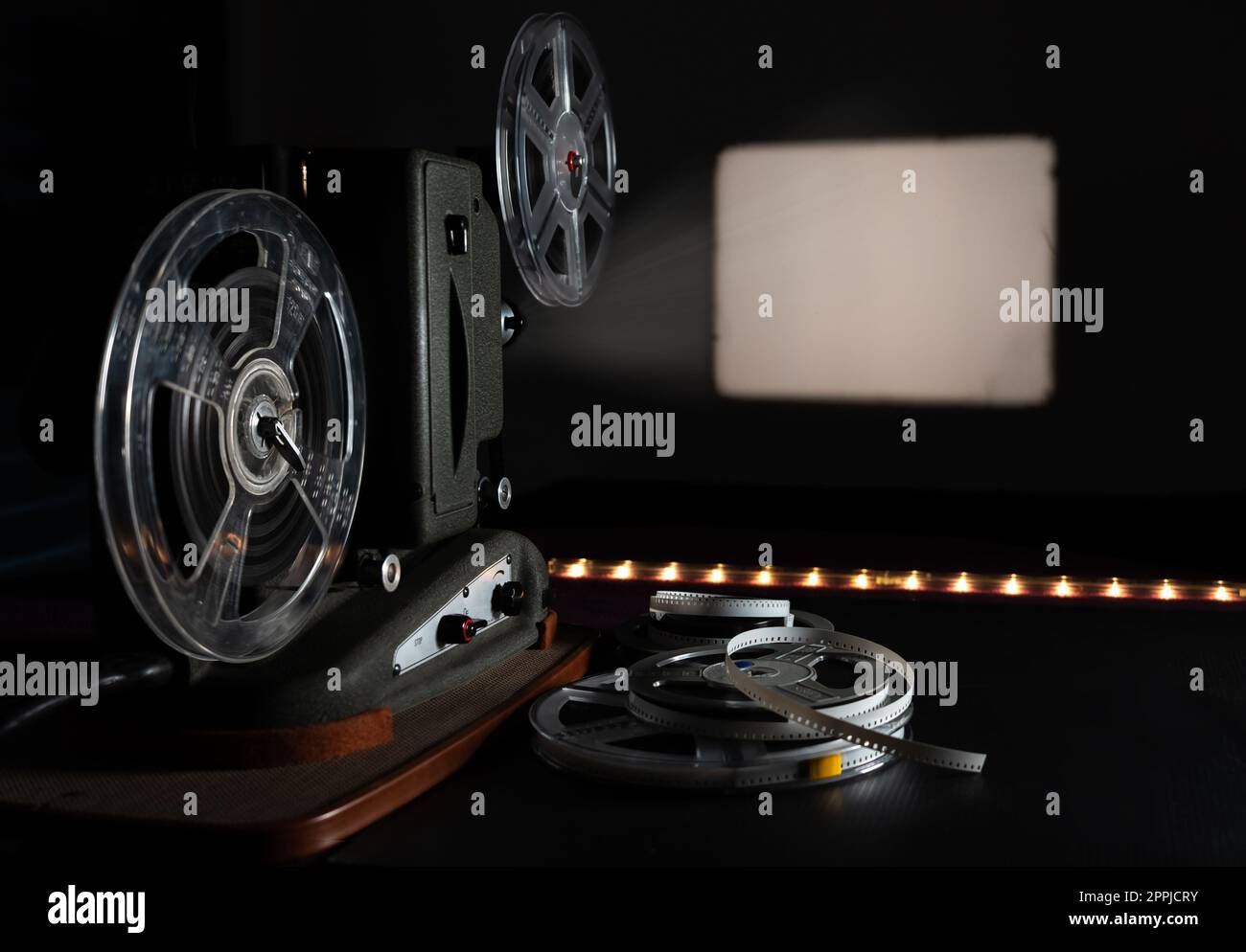 Empty 8mm movie film reel hi-res stock photography and images - Alamy