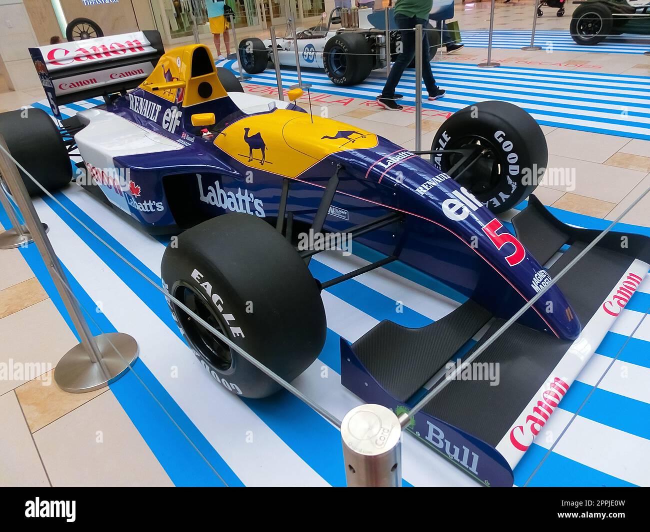 Formula 1 race cars in the Aventura Mall in Florida Stock Photo - Alamy