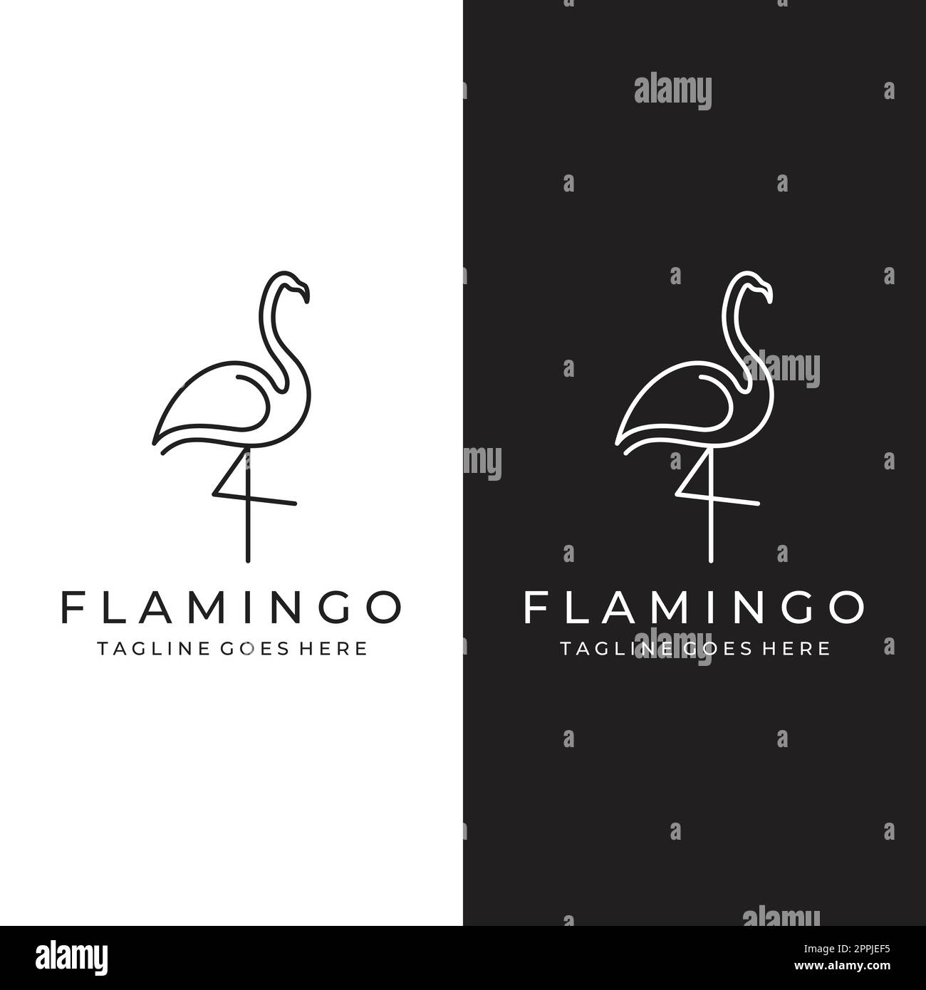 Logo Design Of Long legged Bird Or Flamingo Logo With Lines Abstract logo-design-of-long-legged-bird-or-flamingo-logo-with-lines-abstract