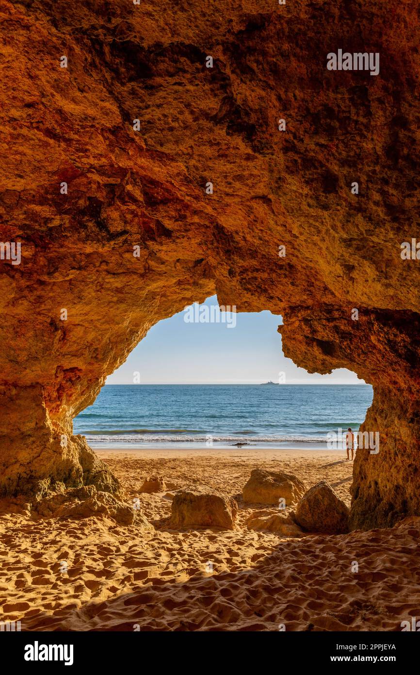 Pintadinho beach. Ferragudo Stock Photo