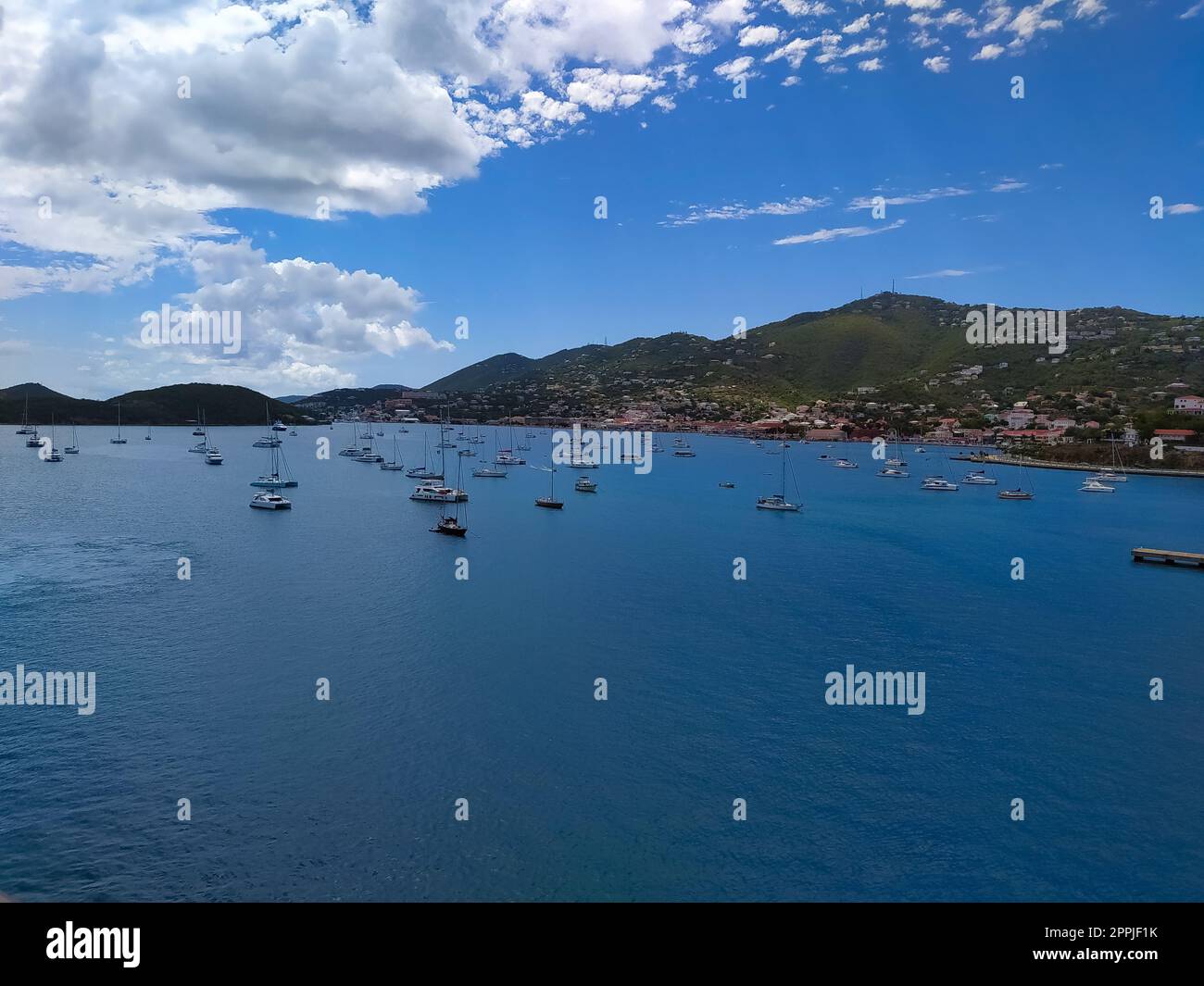 St. Thomas, USVI. Heavensight cruise ship dock in Charlotte Amelie