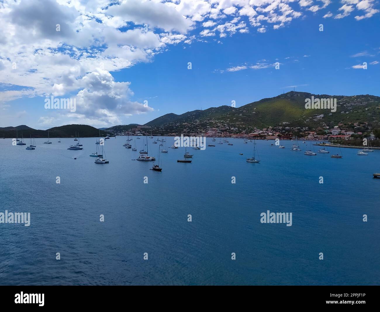 St. Thomas, USVI. Heavensight cruise ship dock in Charlotte Amelie at