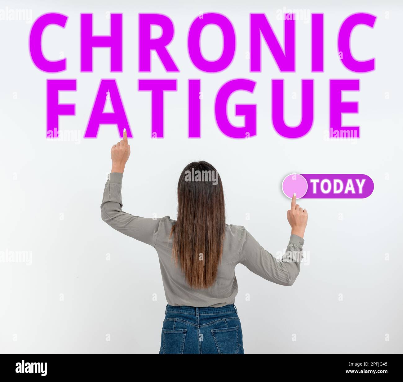 Inspiration showing sign Chronic Fatigue, Business overview A disease or condition that lasts for longer time Stock Photo