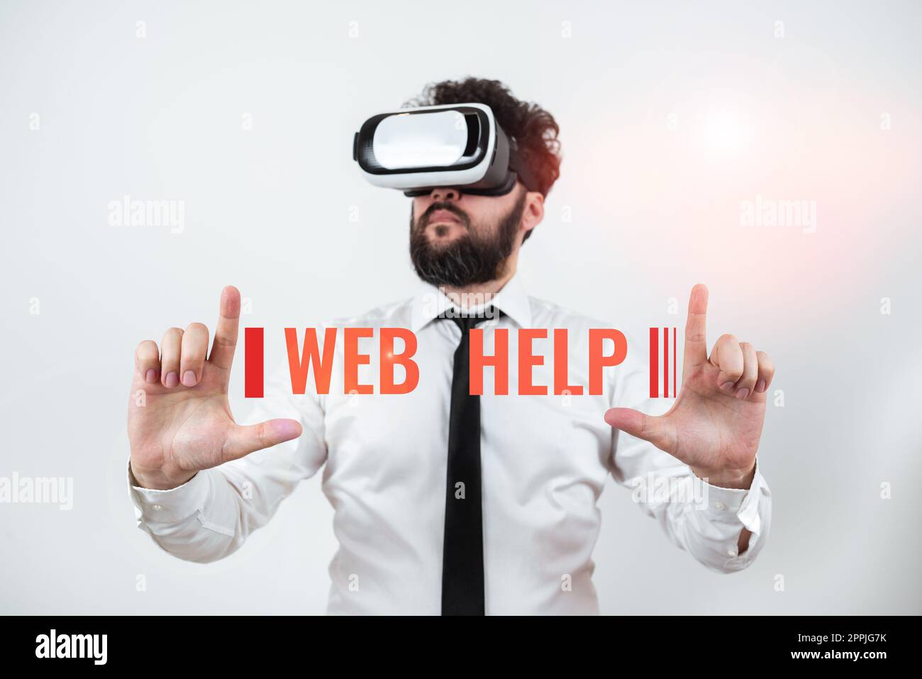 Sign displaying Web Help. Business showcase procedural or reference information delivered through computer Stock Photo
