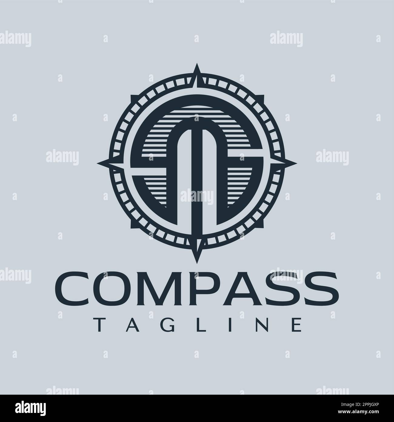Compass Rose With Eight Abbreviated Initials Blue Navigation And  Orientation Symbol Stock Illustration - Download Image Now - iStock