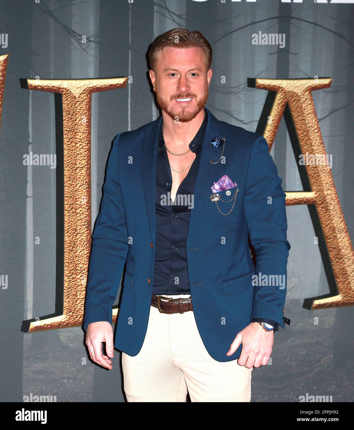 London, UK. 24th Feb, 2022. Kris Boyson attends the 'Outlander' Season 6 premiere at The Royal Festival Hall in London. (Photo by Fred Duval/SOPA Images/Sipa USA) Credit: Sipa USA/Alamy Live News Stock Photo