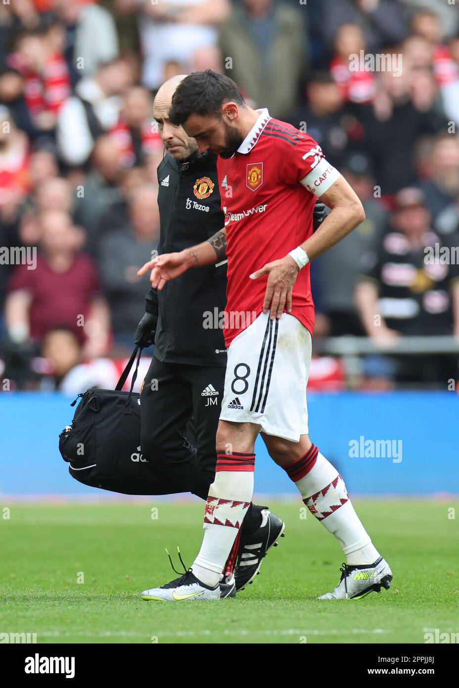 Manchester United's Bruno Fernandes during The FA Cup - Semi-Final