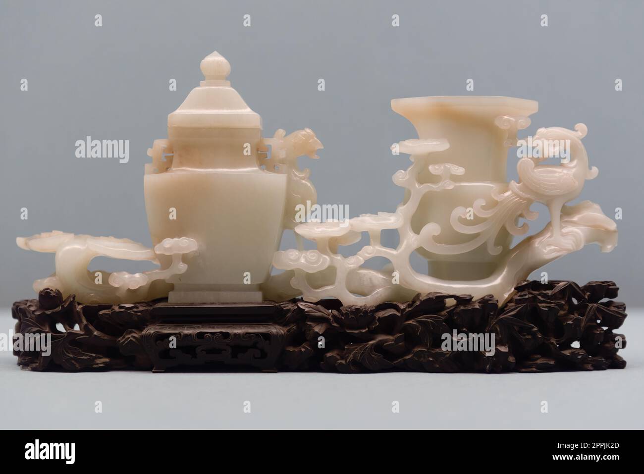 An ancient Chinese imperial artifact at The National Palace Museum in Taiwan. Stock Photo