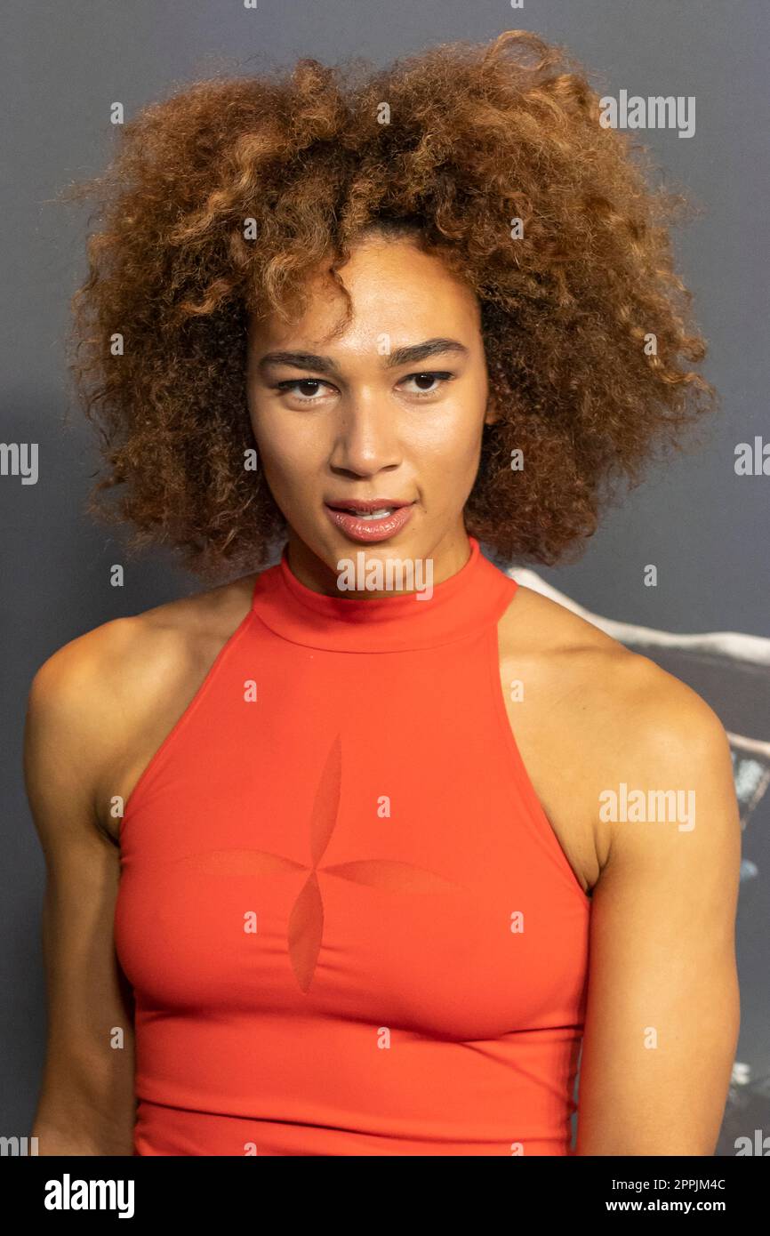 Marie Mouroum attends the Black Panther: Wakanda Forever Screening at UCI  Luxe Mercedes Platz on November 7, 2022 in Berlin, Germany Stock Photo -  Alamy