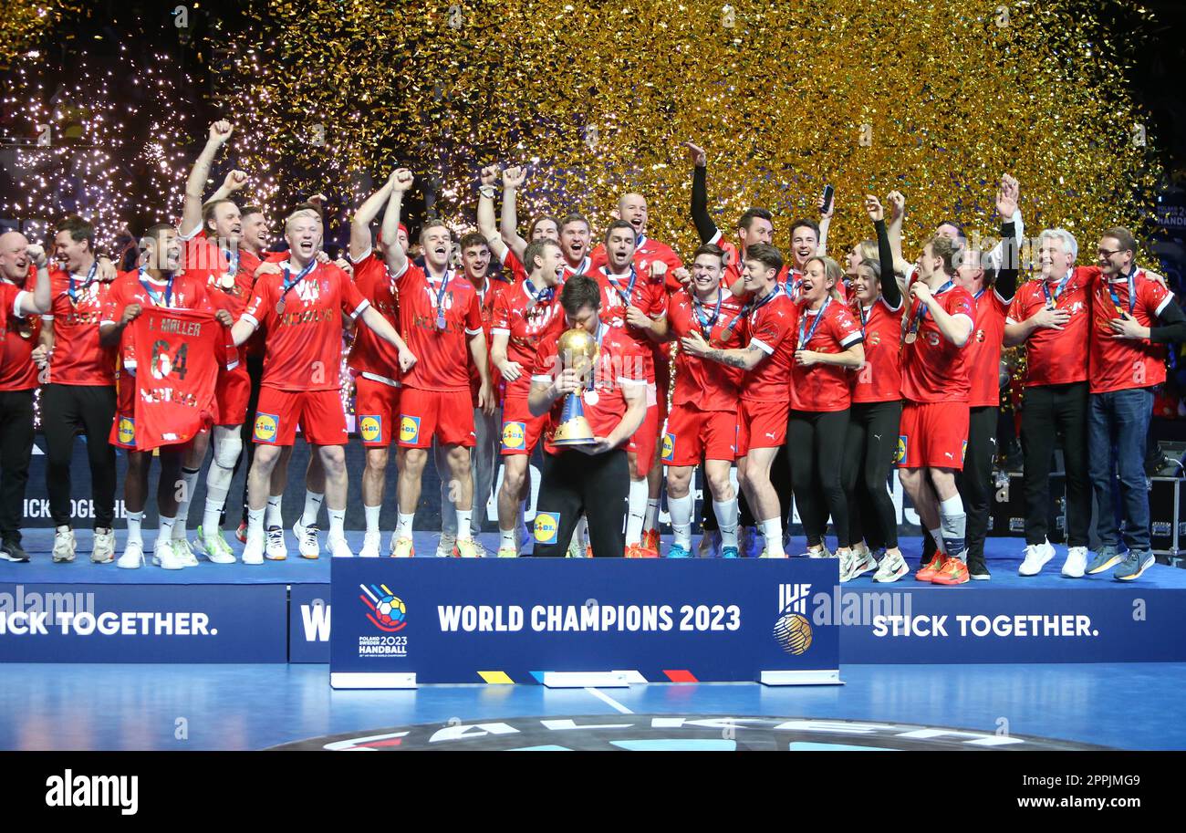 during the IHF Men's World Championship 2023, Final Handball match between  France and Denmark on January 29, 2023 at Tele2 Arena in Stockholm, Sweden  - Photo Laurent Lairys / DPPI Stock Photo - Alamy