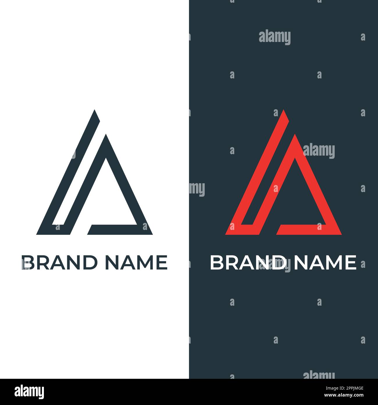 Creative abstract logo template design element initial letter A ...