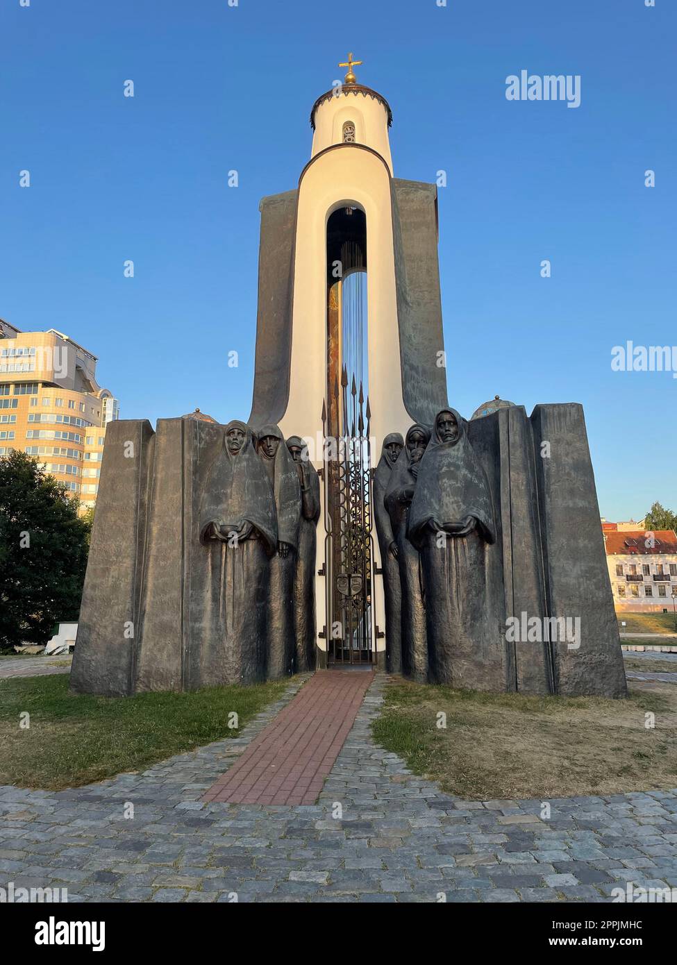 Memorial on Island of Courage and Sorrow, Island of Tears Stock Photo