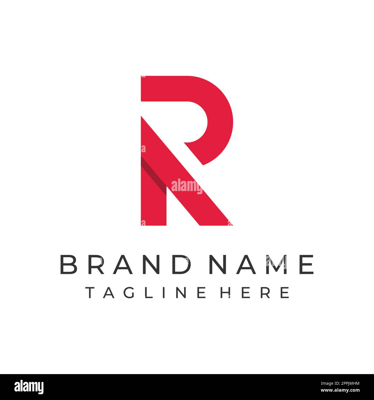 Logo design initial letter R template with geometry and monogram ...