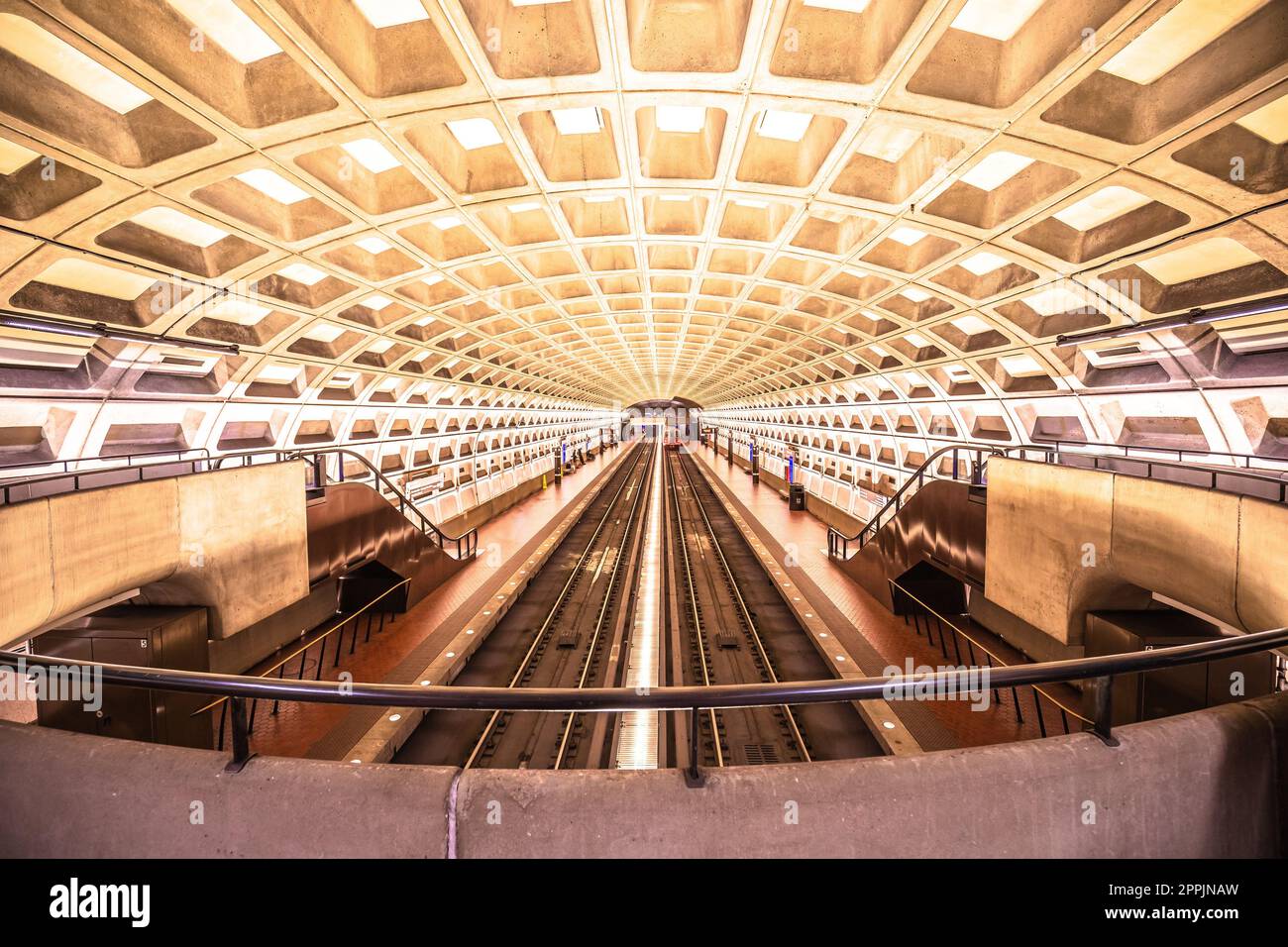 McPherson Square Metrorail Station in Washington Stock Photo