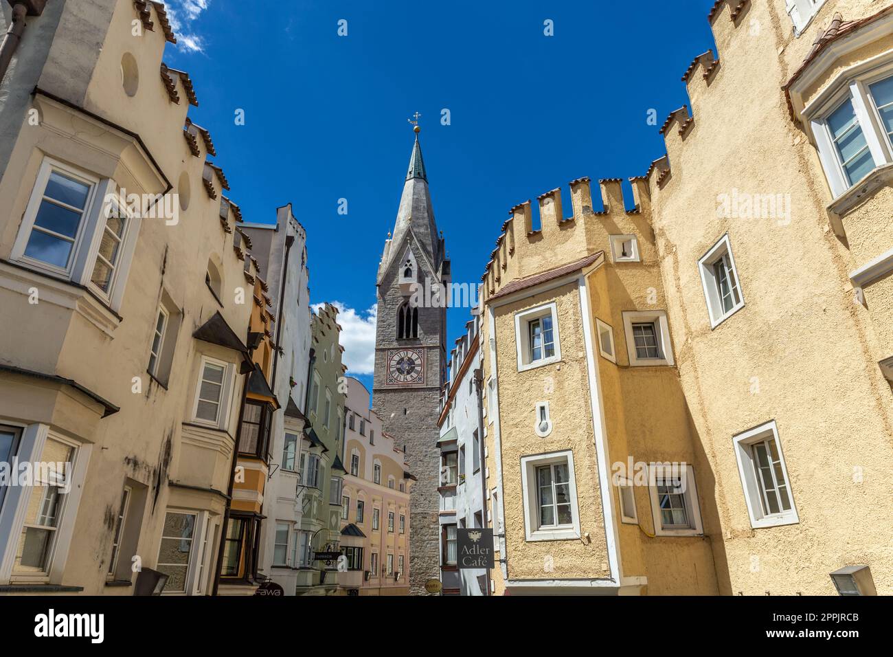 Discovering Brixen city Stock Photo