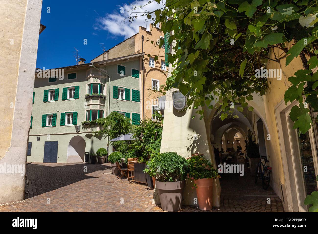 Discovering Brixen city Stock Photo