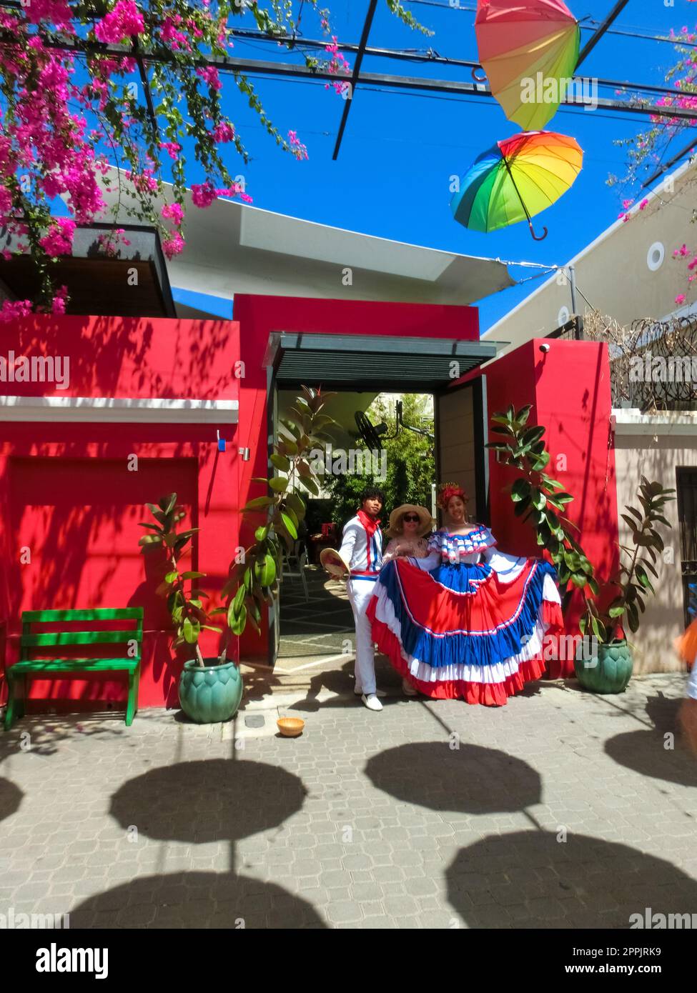 Street Umbrellas in Puerto Plata Stock Photo Alamy