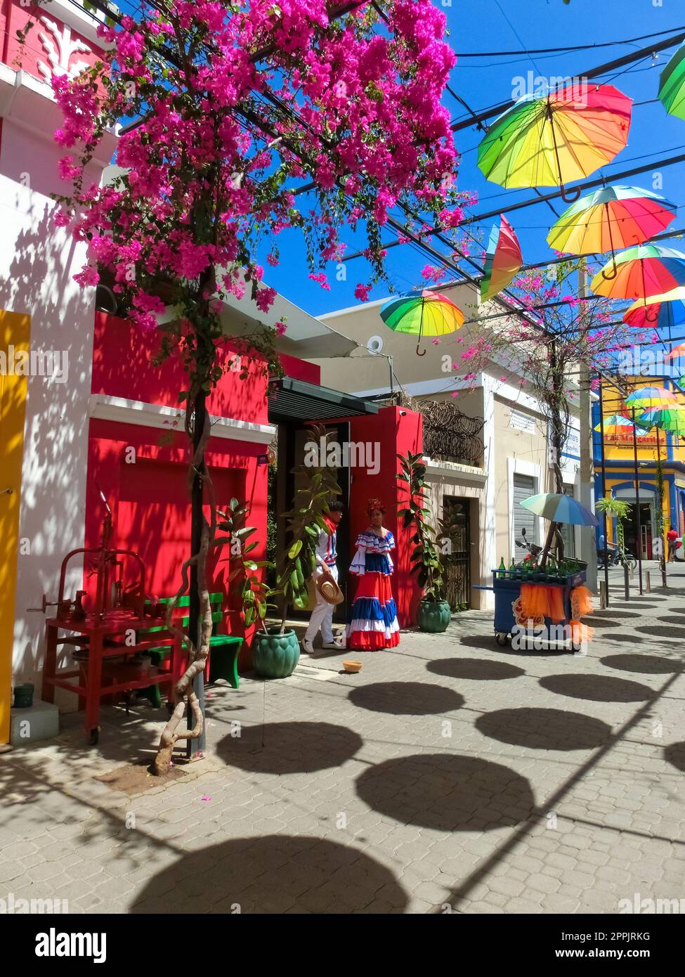 Street Umbrellas in Puerto Plata Stock Photo Alamy