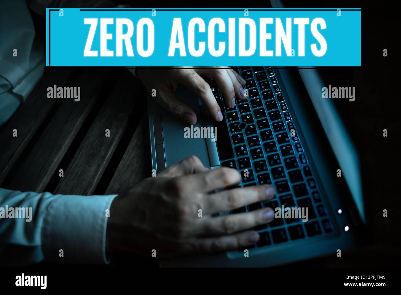 Text showing inspiration Zero Accidents. Word Written on important strategy for preventing workplace accidents Stock Photo