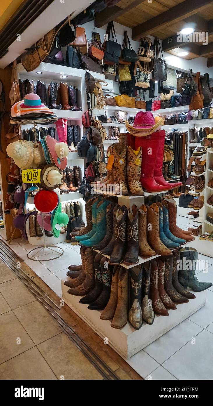 Ceramic products on the tray street vendor Mexico Stock Photo Alamy