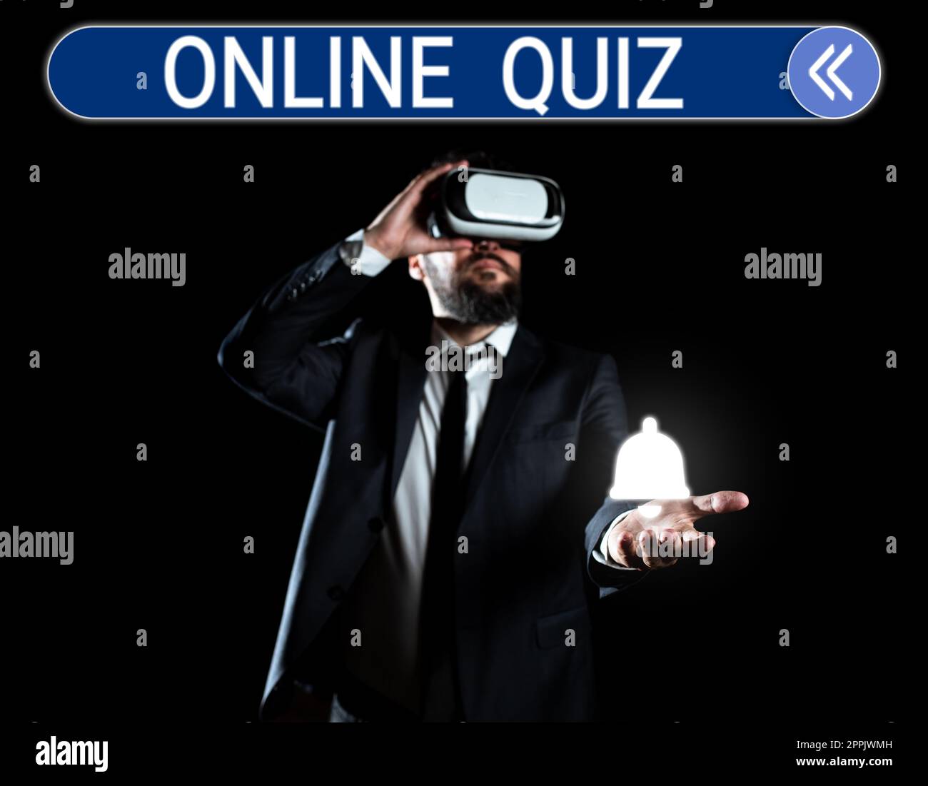 Handwriting text Online Quiz. Concept meaning game or a mind sport that