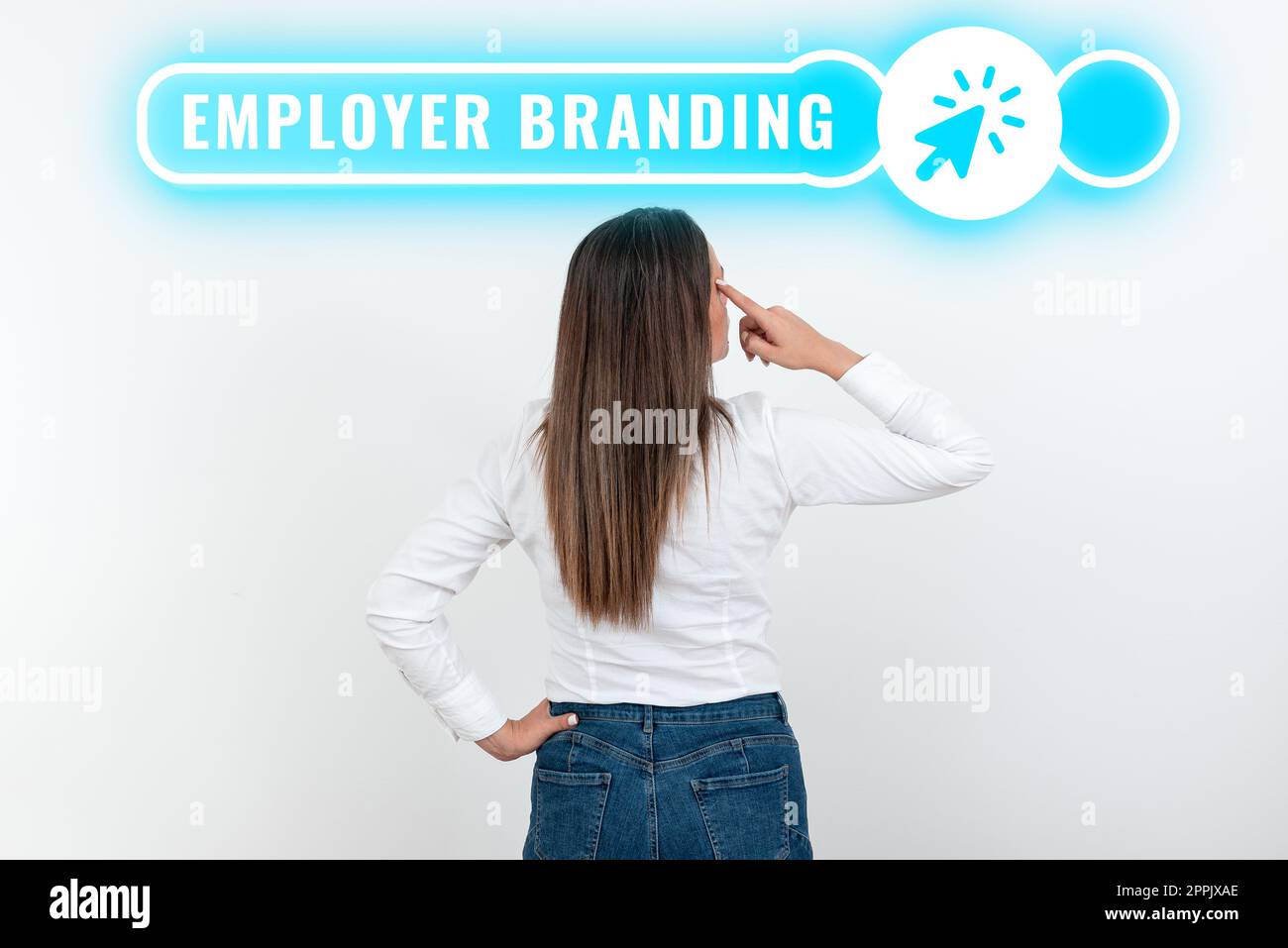 Handwriting text Employer Branding. Conceptual photo Process of promoting a company Building Reputation Stock Photo