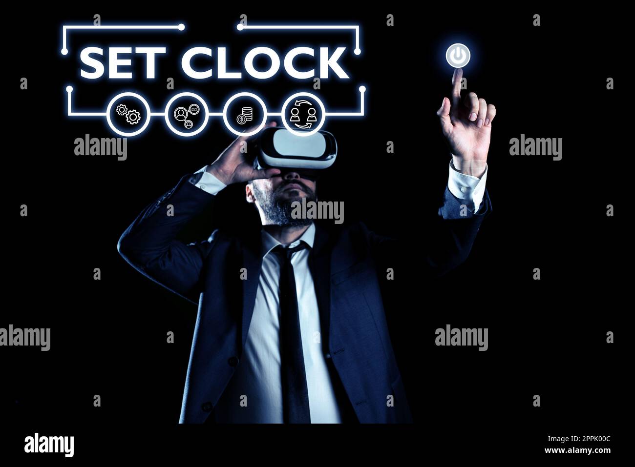 Handwriting text Set Clock. Word for put it to the right time or change the clock time to a later time Stock Photo