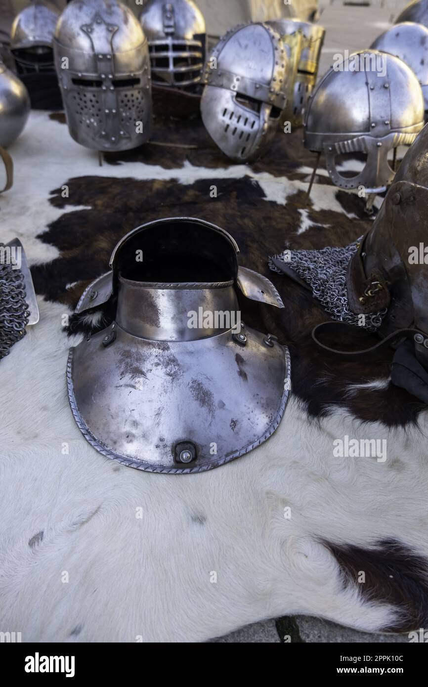 Old medieval armor Stock Photo