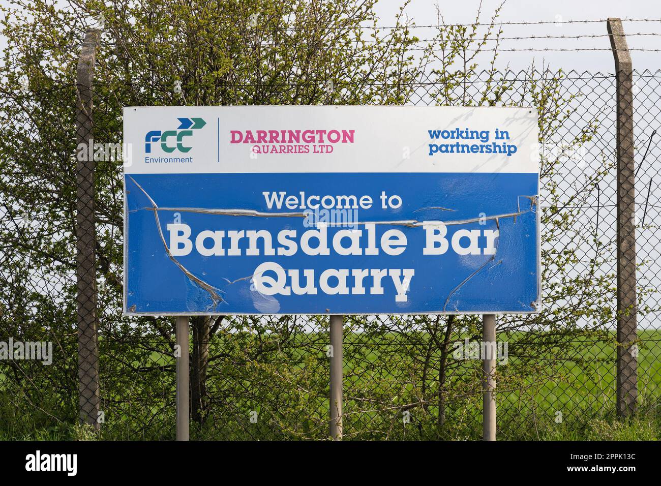 Barnsdale Bar Quarry, Darrington Quarries Ltd, Kirk Smeaton, Pontefract, West Yorkshire Stock Photo