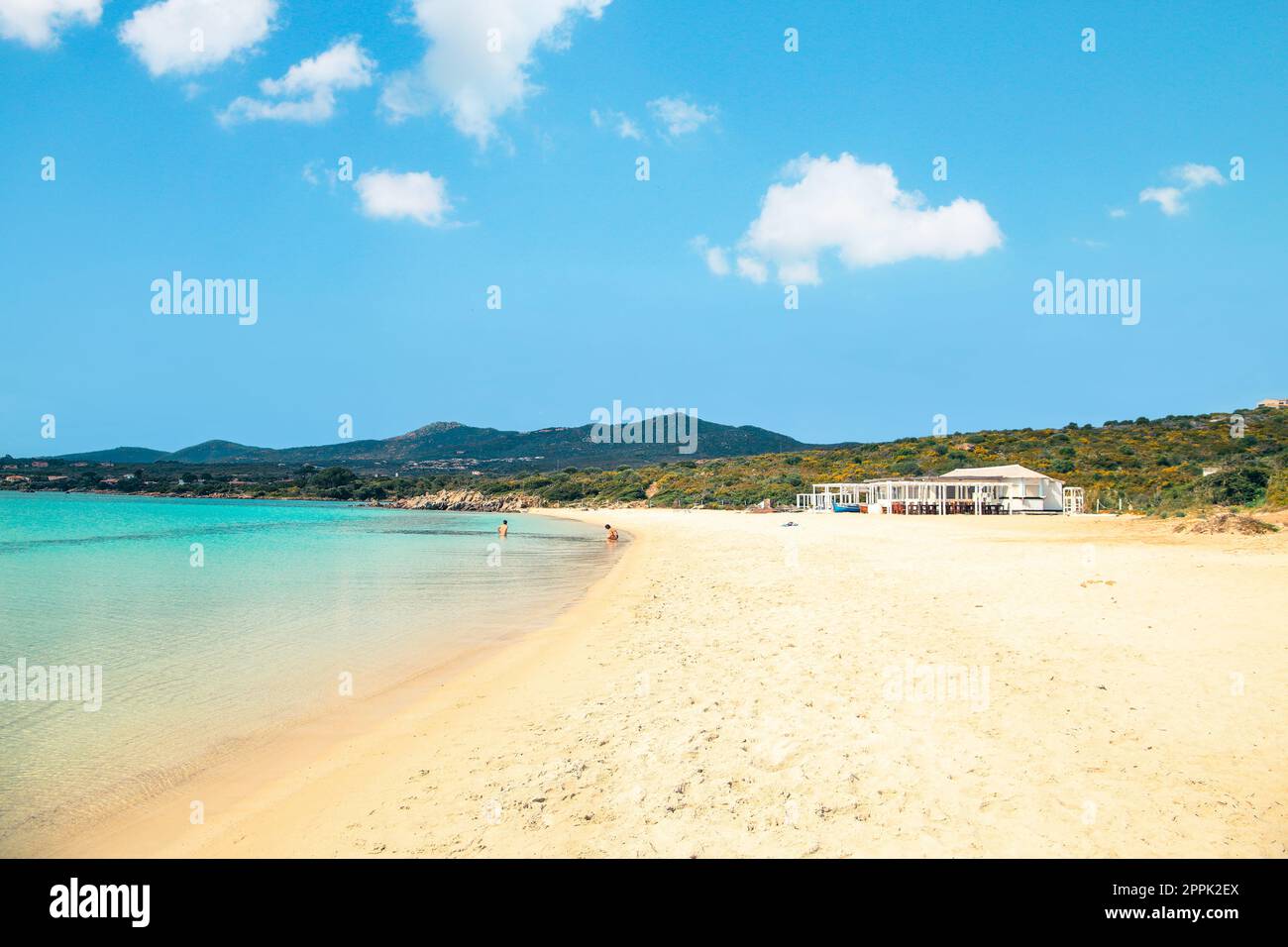 White Beach (Spiaggia Bianca) in Golfo Aranci - Sardinia Stock Photo - Alamy