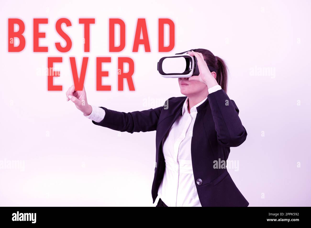 Text sign showing Best Dad Ever. Word for Appreciation for your father love feelings compliment Stock Photo