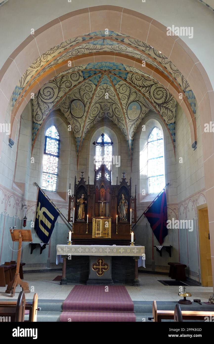 Katholische Pfarrkirche Notburgis mit mittelalterlichem Kern Stock Photo