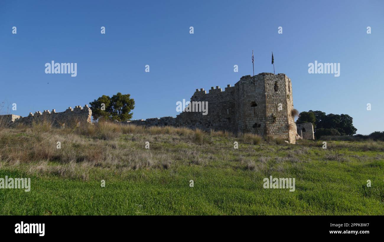 Binar Bashi Ottoman fortress in Antipatris(Tel-Afek), Israel Stock Photo