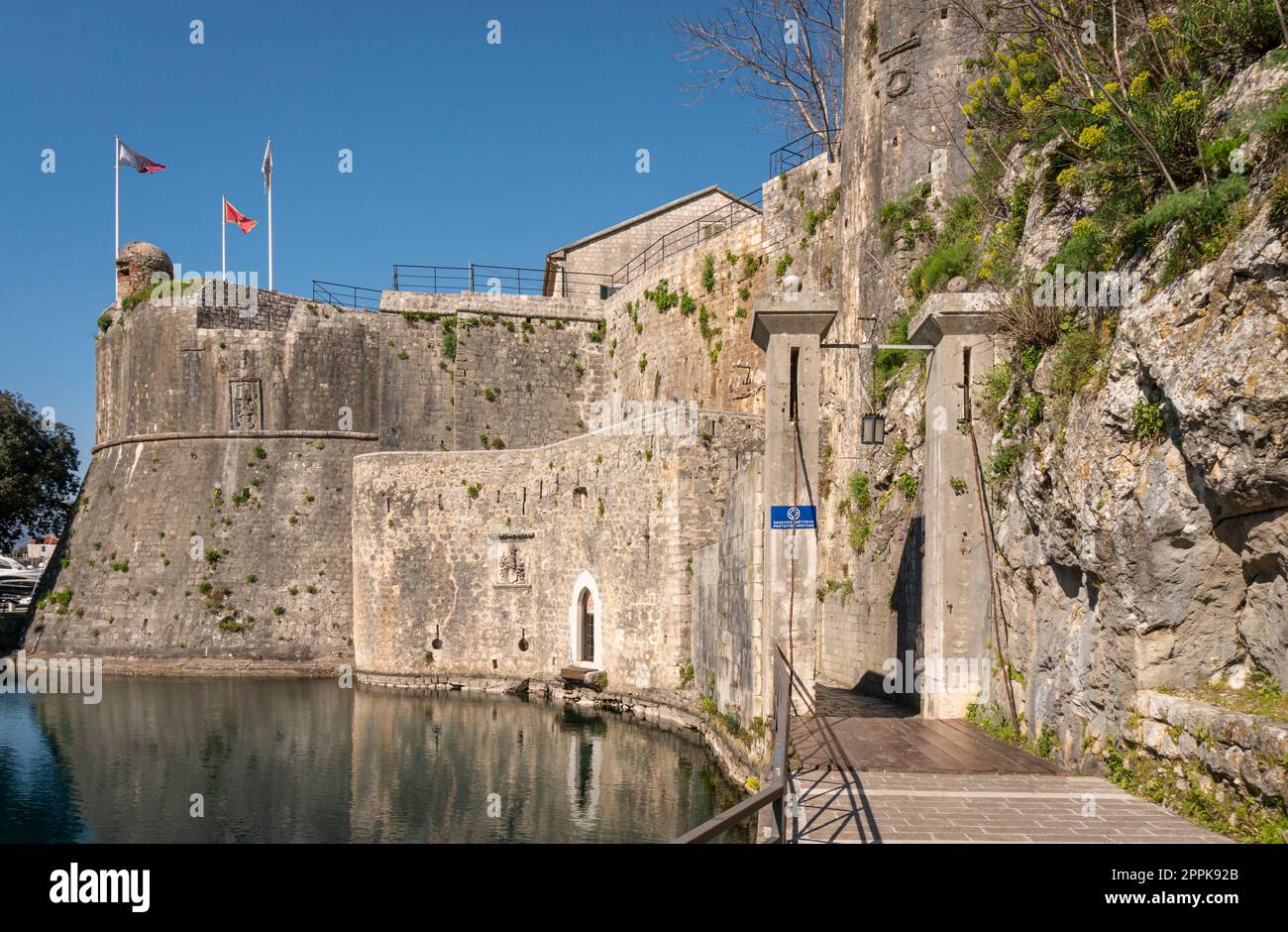 Ancient Gurdic Gate in the Old Town of Kotor, Montenegro Stock Photo ...