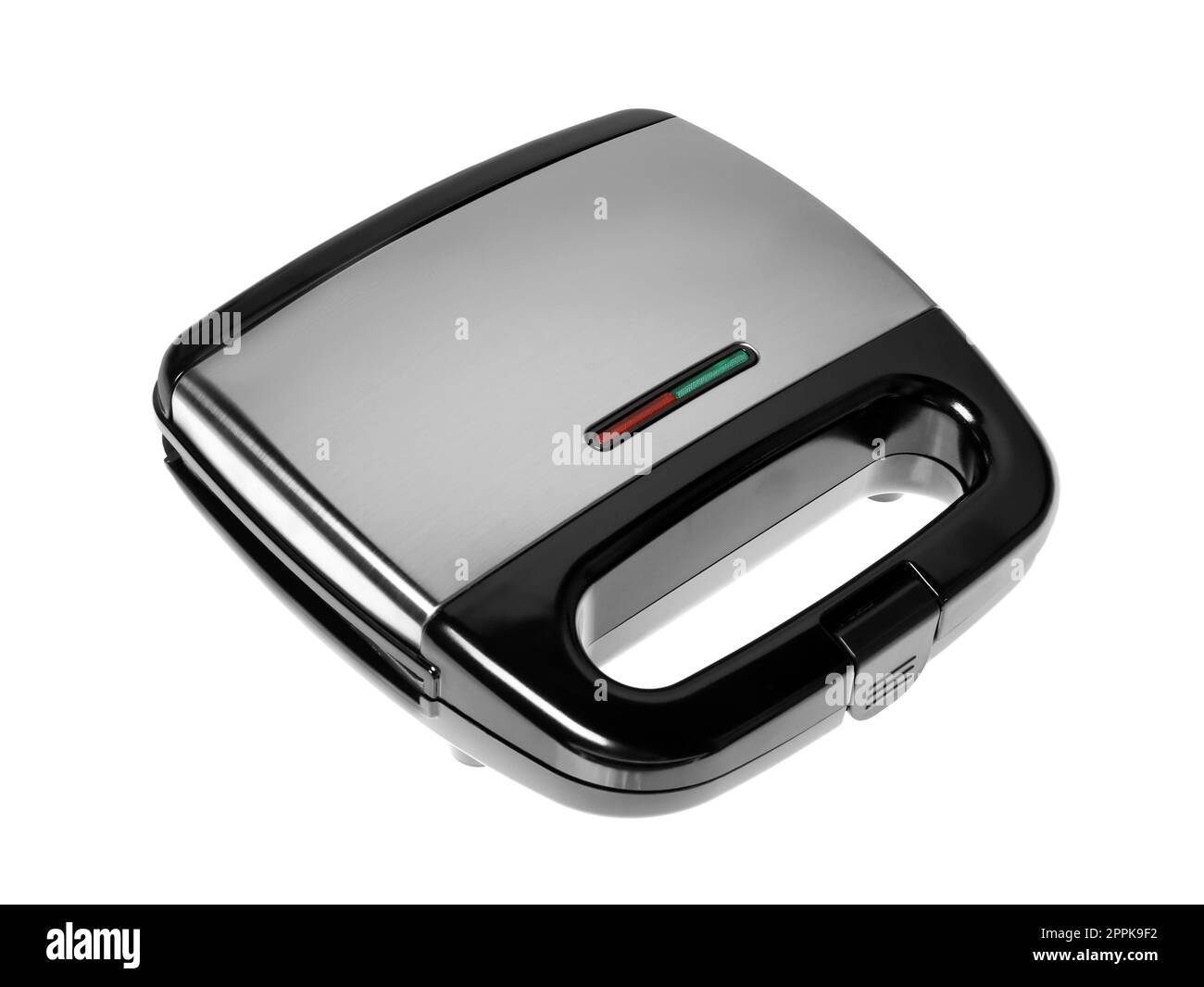 Modern electric sandwich maker isolated on white Stock Photo
