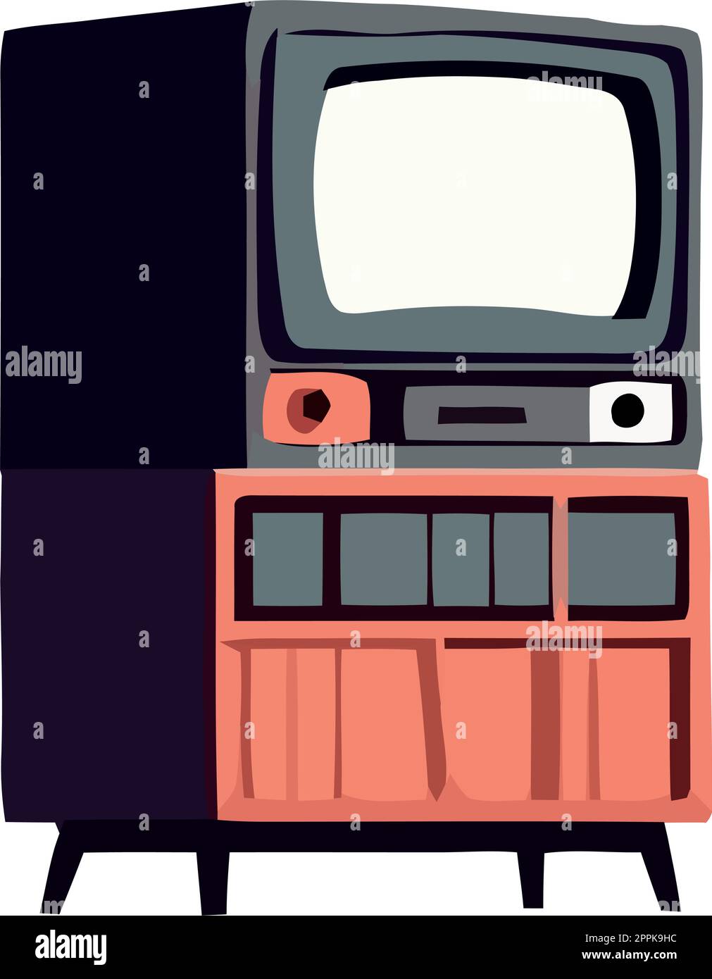Old tv design Stock Vector Image & Art - Alamy