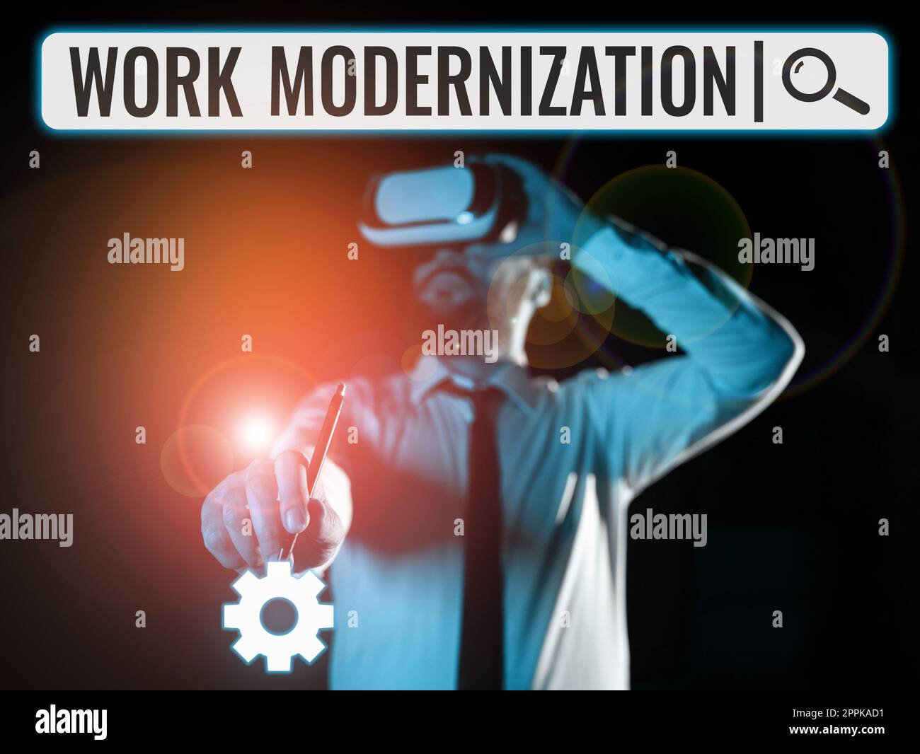 Inspiration showing sign Work Modernization. Concept meaning changing product service and process to include new functions and skills Stock Photo