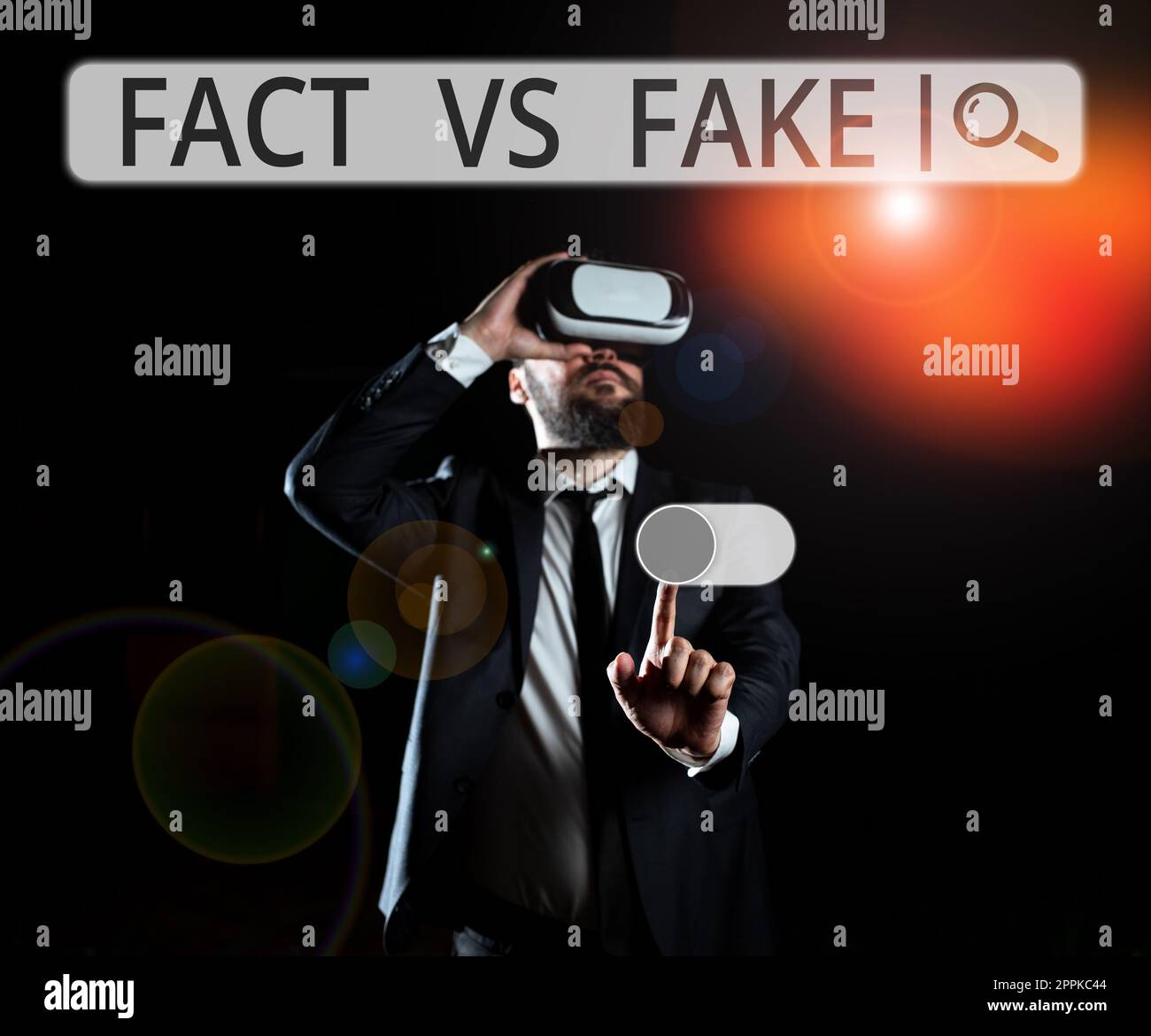 Writing displaying text Fact Vs Fake. Conceptual photo Is it true or is false doubt if something is real authentic Stock Photo
