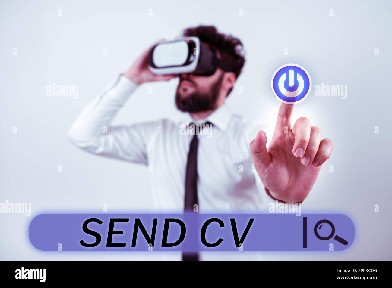 Sign displaying Send Cv. Business approach Give resume curriculum vitae for applying to job Recruitment Stock Photo