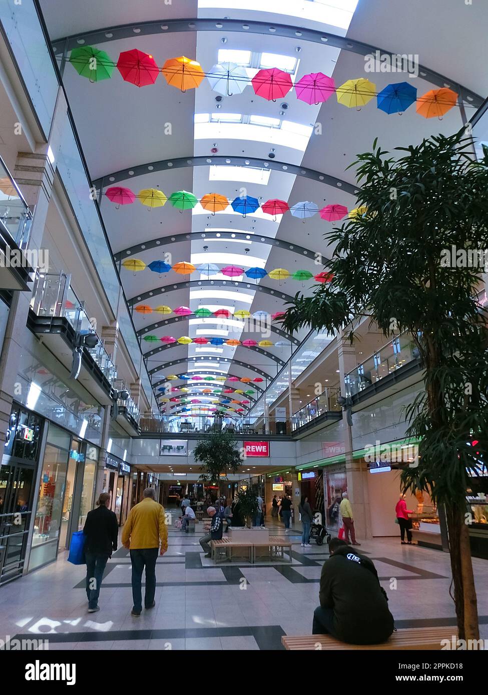 Interior of shoppingmall at Isenburg-Zentrum, Neu-Isenburg, Germany Stock Photo
