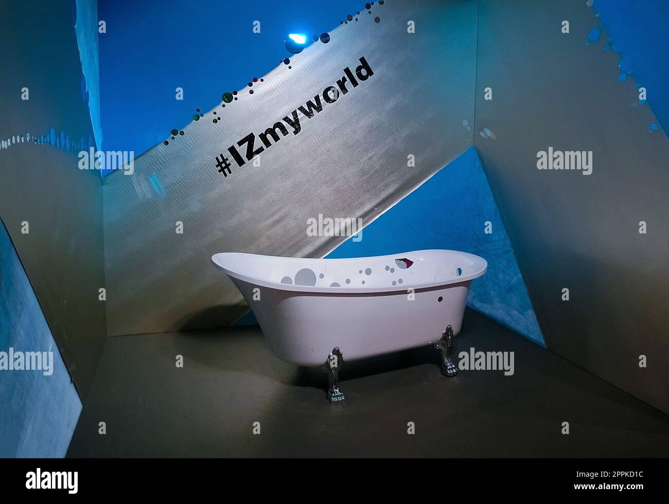 IZmyworld is a place for free selfie in Isenburg-Zentrum, Neu-Isenburg, Germany Stock Photo