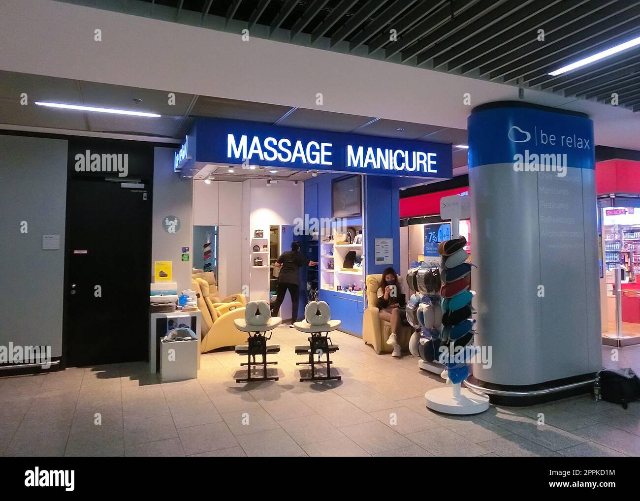 Salon of massage, manicure in Isenburg-Zentrum, Neu-Isenburg, Germany Stock Photo