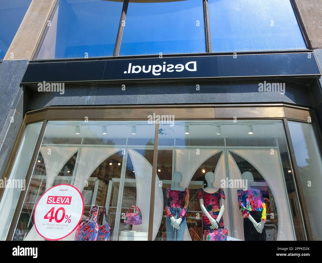 Desigual store in Prague, Czech republic Stock Photo