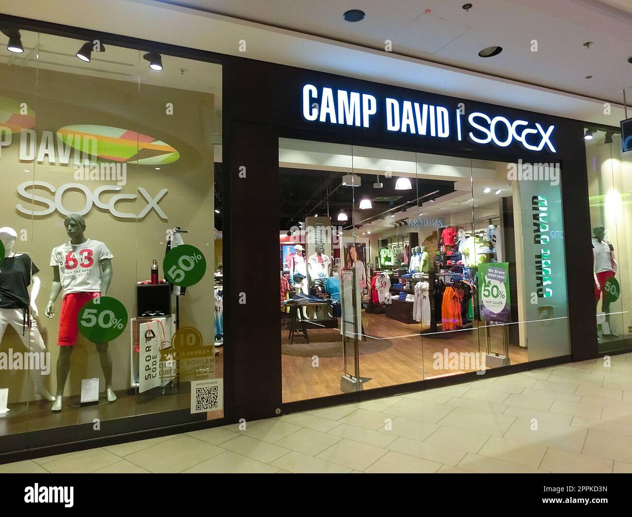 Camp David Soccx store in Frankfurt am Main, Germany Stock Photo - Alamy