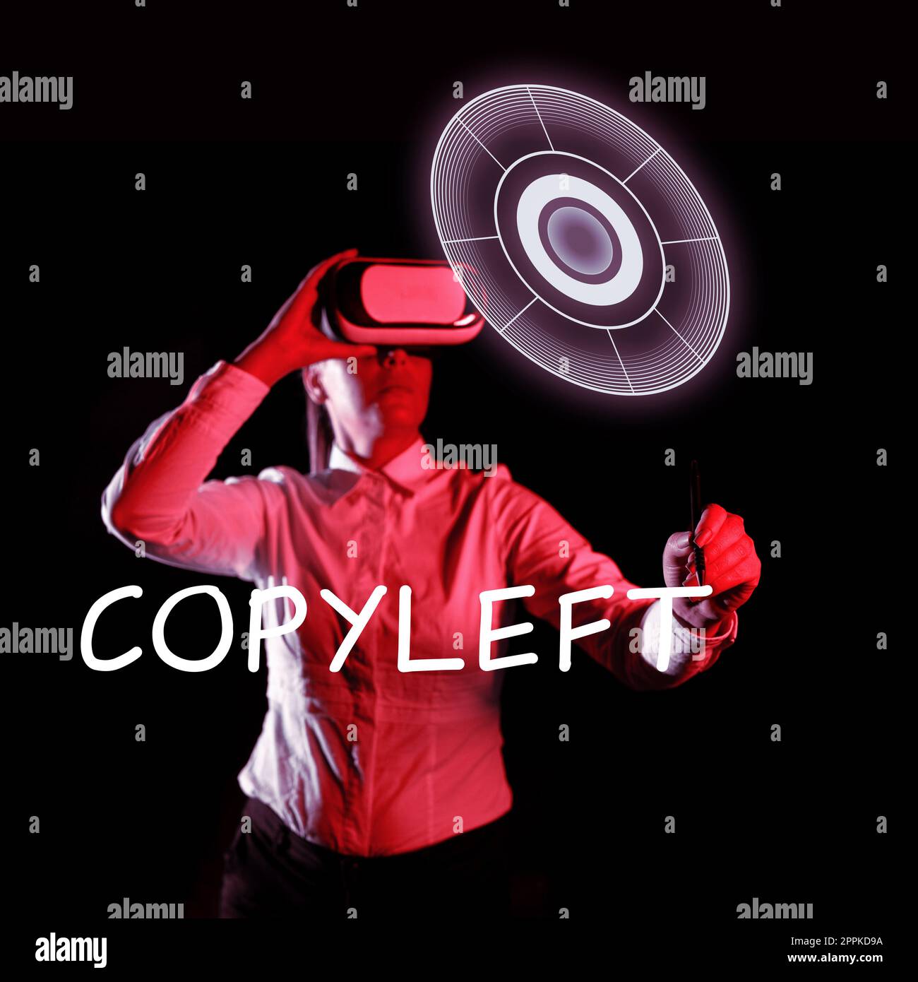 Sign displaying Copyleft. Business overview the right to freely use, modify, copy, and share software, works of art Stock Photo