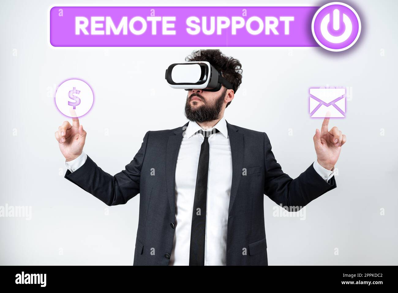 Text showing inspiration Remote Support. Business concept help end-users to solve computer problems and issues remotely Stock Photo