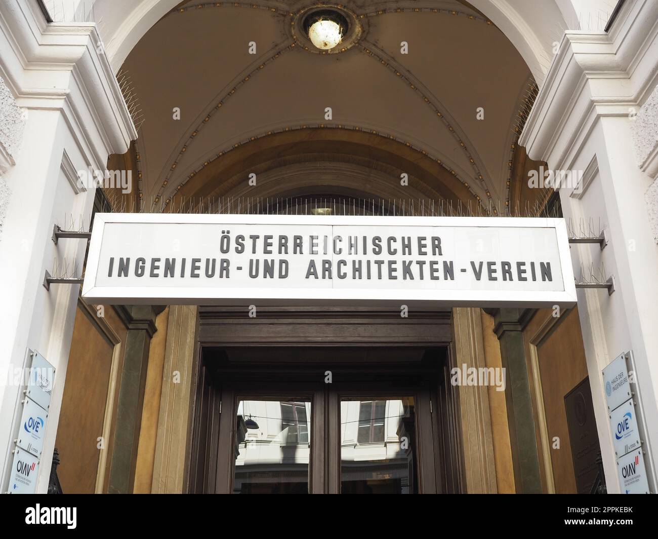 Austrian Association of Engineers and Architects in Vienna Stock Photo