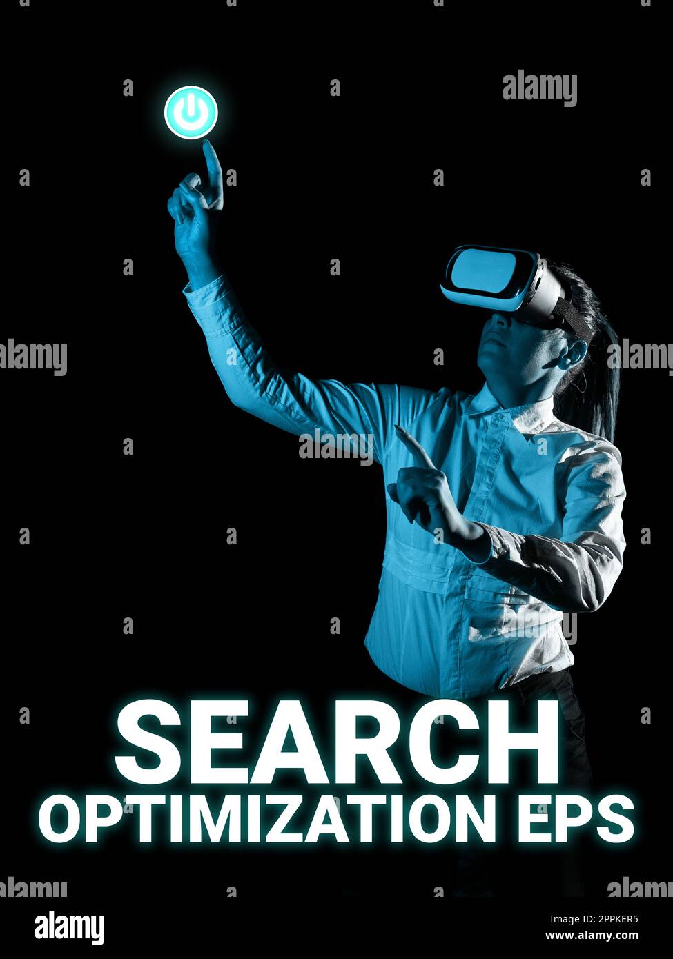 Text showing inspiration Search Optimization Eps. Word Written on the act or process of looking for someone or something Stock Photo